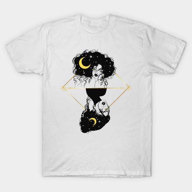 The Moon Girls T-Shirt by Creativity Haven